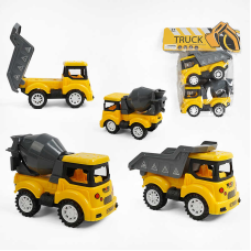 Набір машин 189164 (168/2) 2 штуки: самоскид і бетонозмішувач, інерційний механізм, рухомі елементи, в пакеті