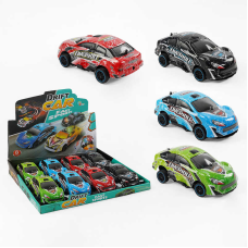 Набір машин 2026-02 A+ (24) ЦІНА ЗА 8 ШТУК В БЛОЦІ, світло, звук, інерція, протиударний корпус, гумові колеса, в коробці