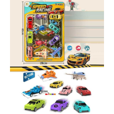 Набір машин 24622 (108/2) 11 видів транспорту, на листі 