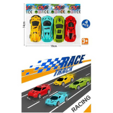 Набір машин 24698 (480/2) 4 штуки, в пакеті