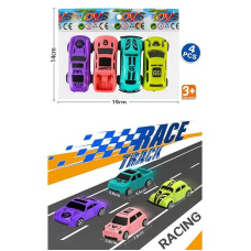 Набір машин 24699 (480/2) 4 штуки, інерційний механізм, в пакеті