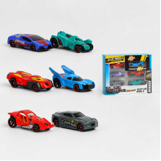 Набір машин 6012 A (120/2) 6 штук, металопластик, у коробці