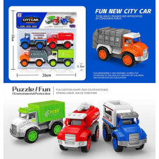 Набір машин 654 A (72/2) інерція, 4 штуки в пакеті