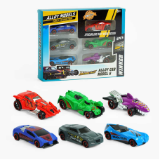 Набір машин 6662 (120/2) 6 штук, металопластик, довжина 7см, в коробці