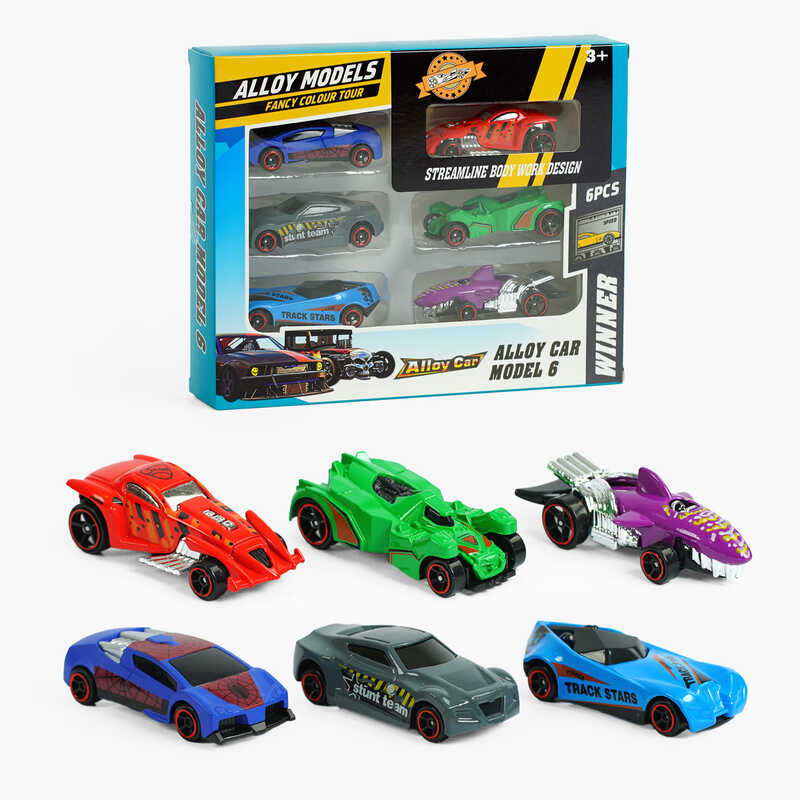 Набір машин 6662 (120/2) 6 штук, металопластик, довжина 7см, в коробці