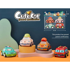 Набір машин 678 А (60/2) “Службовий транспорт”, інерція, рухомі деталі, 4шт у пакеті