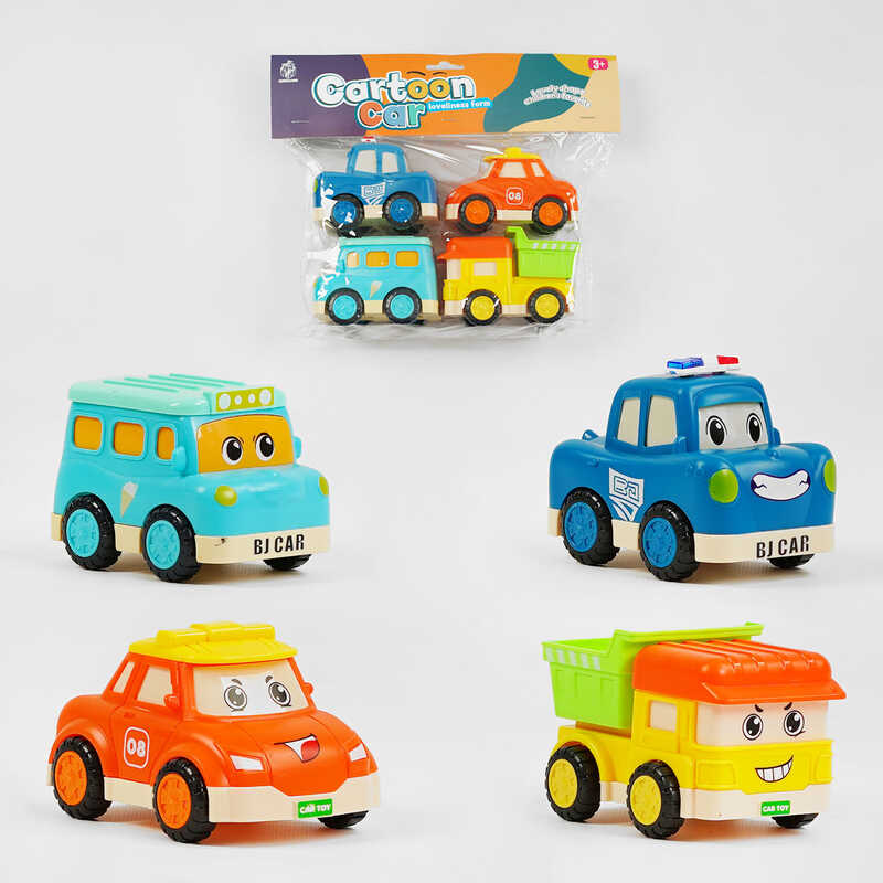 Набір машин 7756 S-22A (72/2) 4 шт, інерція, в пакеті