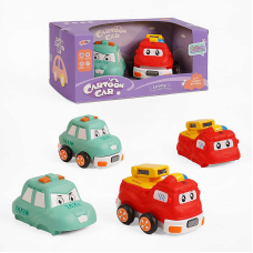 Набір машин 817 A-7 (48) 2 штуки, інерційний механізм, гумовий корпус, в коробці