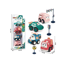 Набір машин A 187-4 (60/2) 4 штуки, “Спецтехніка”, інерція, в коробці