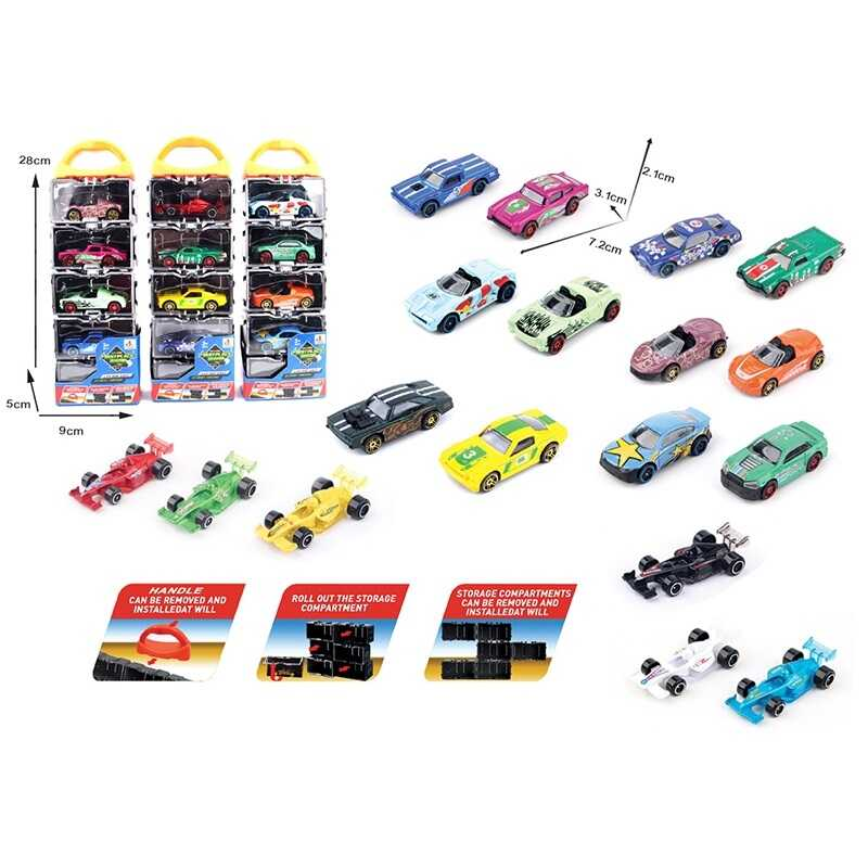 Набір машин DS 087 (96/2) 3 види, 5 штук в коробці, металопластиковий корпус, в коробці, ВИДАЄТЬСЯ ТІЛЬКИ МІКС ВИДІВ