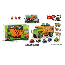 Набір машин DS 2319 (8/2) 1 вантажівка має двоповерховий кузов, 4 машинки мають гумові колеса, інерцію 4х4, в коробці