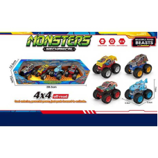 Набір машин DS 2325 (48/2) 4 шт, металопластиковий корпус, гумові шини, в коробці