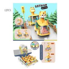 Набір машин HY 605 (12/2) підсвічування, заводний механізм, гумові колеса, обертаються шестерінки, ЦІНА ЗА 12 ШТУК У БЛОЦІ, в коробці