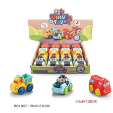 Набір машин JZD 098 (24/2) 3 види спецтехніки, ЦІНА ЗА 12 ШТУК В БЛОЦІ