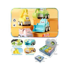 Набір машин LG 188176 (12) ЦІНА ЗА 8 ШТУК В БЛОЦІ, чотири види машинок, інерція, рухомі деталі, в коробці