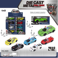 Набір машин QZ 626 F (16/2) ЦІНА ЗА 24 ШТУКИ В БЛОЦІ, металопластиковий корпус, інерційний механізм, в коробці