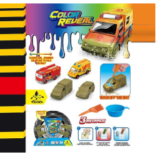 Набір машин SK-X 12 (72) 4 машинки, металопластик, змінюють колір, черпак, піпетка, на листі