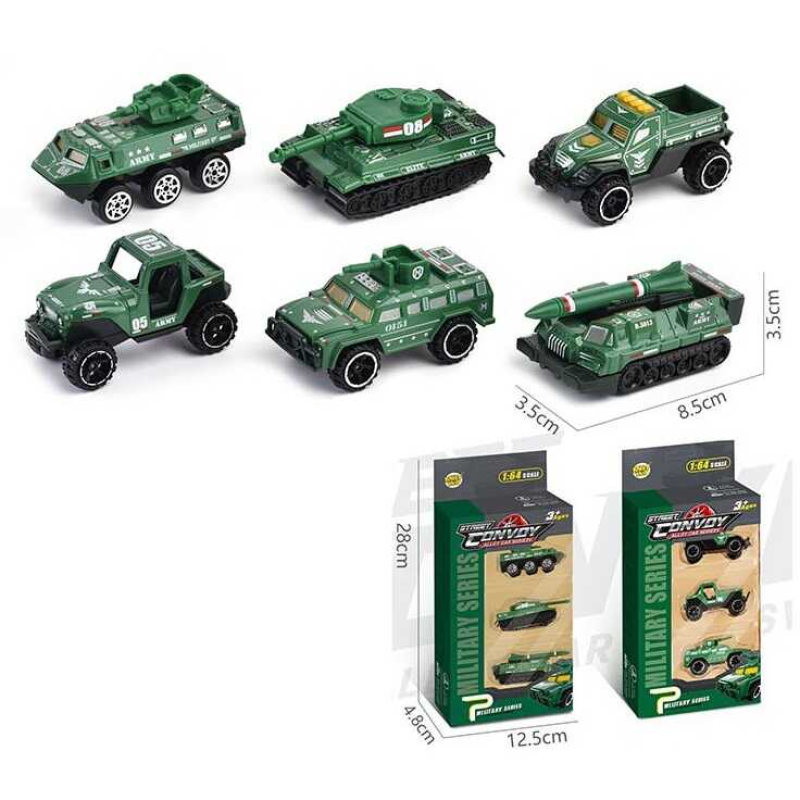 Набір машин МН - 207 (120/2) “Street Convoy“, 2 види, металопластик, 3шт у коробці
