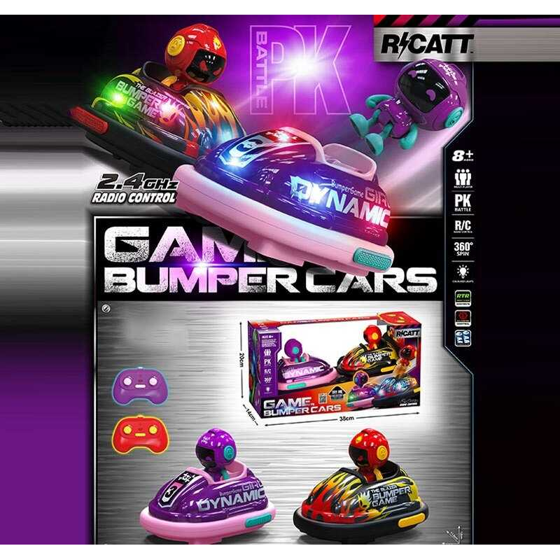 Набір машин на радіокеруванні YW 522 (12/2) 2 машинки, акумулятори 3.7 V, пульти керування 2.4 GHz, підсвічування, звуки, катапульта, в коробці