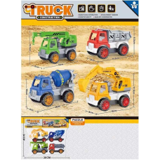 Набір машинок 309 (48/2) “Будівельна техніка“, 4 моделі, у пакеті