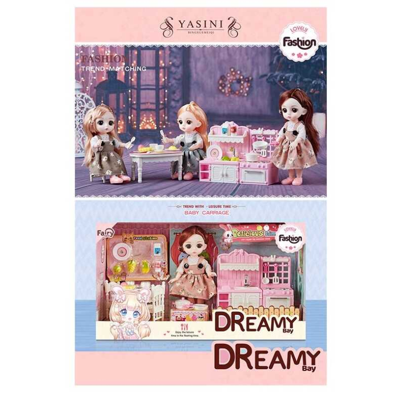 Набір меблів 6640 (24) “Кухня“, лялечка, в коробці