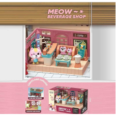 Набір меблів HY 109 A2 (60/2) “Кав“ярня”, підсвічування, мелодії, фігурки тварин, муляжі меблів, посуду, в коробці