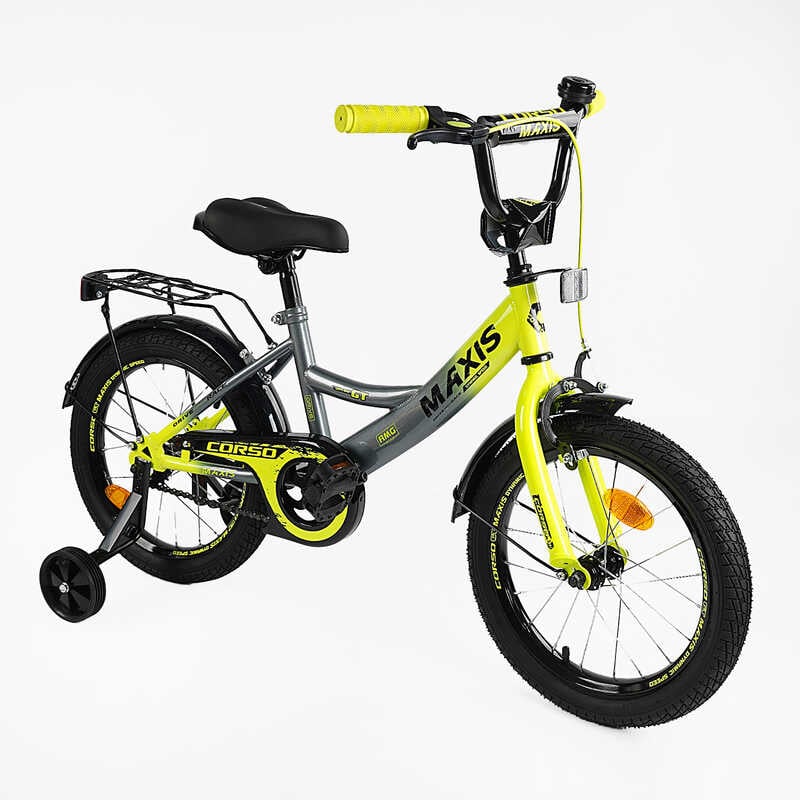 Велосипед 16“ дюймів 2-х колісний “CORSO“ MAXIS CL-16393 Велосипед 16“ дюймів 2-х колісний “CORSO“ MAXIS CL-16393