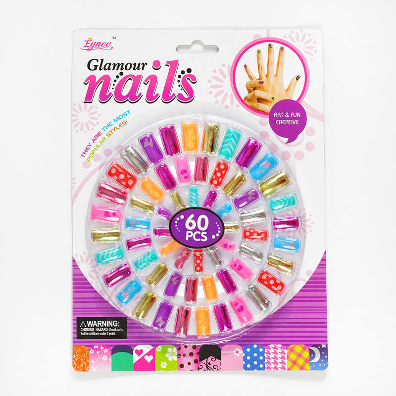 Набір нігтів C 3459 (432/2) 3 розміри, 60 штук, на листі Набір нігтів C 3459 (432/2) 3 розміри, 60 штук, на листі