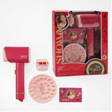 Набір перукаря 2805-6 (72/2) функціональний фен, 2 насадки, картка, підсвічування, в коробці