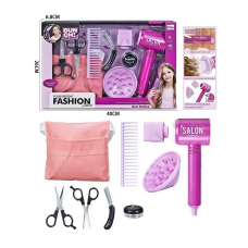 Набір перукаря QY 004 (36) функціональний фен та 2 насадки, гребінець, ножиці, пояс для інструментів, в коробці