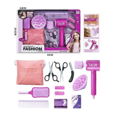 Набір перукаря QY 006 (36) функціональний фен, гребінець, щітка для волосся, бігуді, ножиці, пояс для інструментів, в коробці