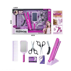 Набір перукаря QY 013 (36) стайлер на батарейках, ножиці, гребінець, дзеркало, в коробці