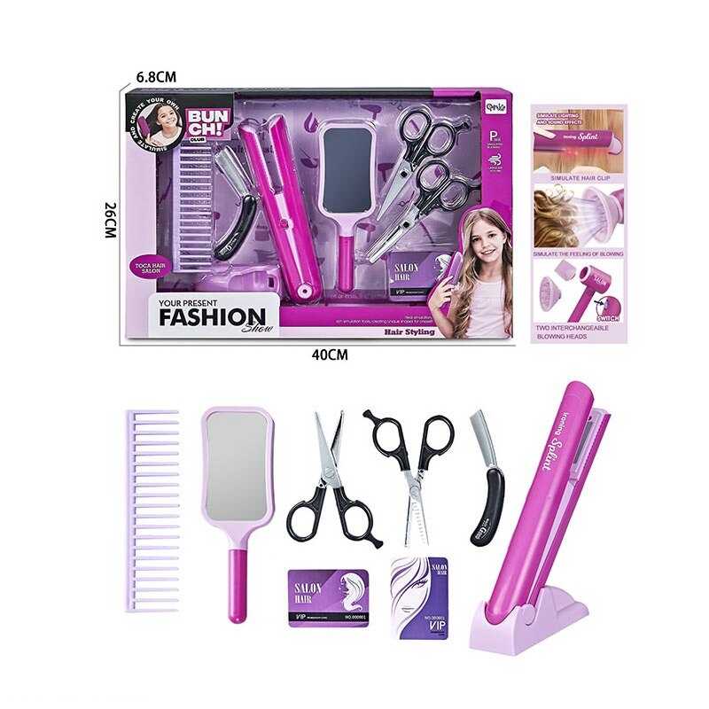 Набір перукаря QY 013 (36) стайлер на батарейках, ножиці, гребінець, дзеркало, в коробці Набір перукаря QY 013 (36) стайлер на батарейках, ножиці, гребінець, дзеркало, в коробці