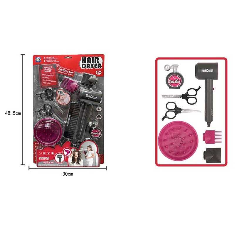 Набір перукаря YF 820 A-2 (48/2) функціональний фен, на батарейках, аксесуари, на листі Набір перукаря YF 820 A-2 (48/2) функціональний фен, на батарейках, аксесуари, на листі