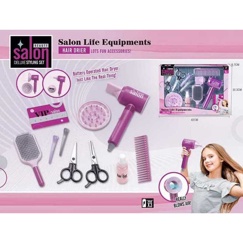 Набір перукаря YLQ 082 (24/2) функціональний фен, аксесуари, у коробці