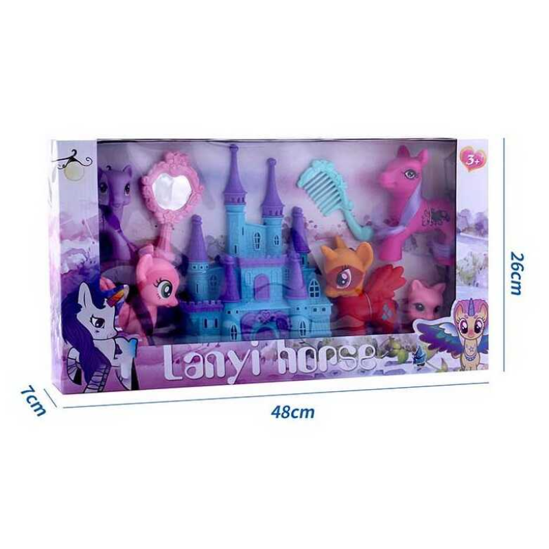 Набір поні HF 1006 (36/2) 5 поні, аксесуари, в коробці