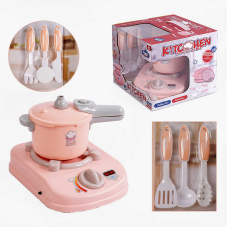 Набір посуду 096-10 Штрихкод=00209 (24/2) 8 елементів, електрична плита, звук, підсвічування, парогенератор, озвучування китайською мовою, в коробці