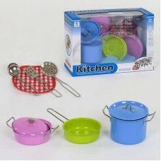 Набір посуду 988-5 (48/2) металевий, 9 предметів, в коробці