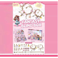 Набір прикрас 610 S01 (48/2) адвент-календар, 24 комірки, шарми, підвіски, основи для прикрас, в коробці