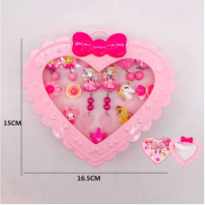 Набір прикрас A 081 (120/2) сережки-підвіски, каблучки, у боксі