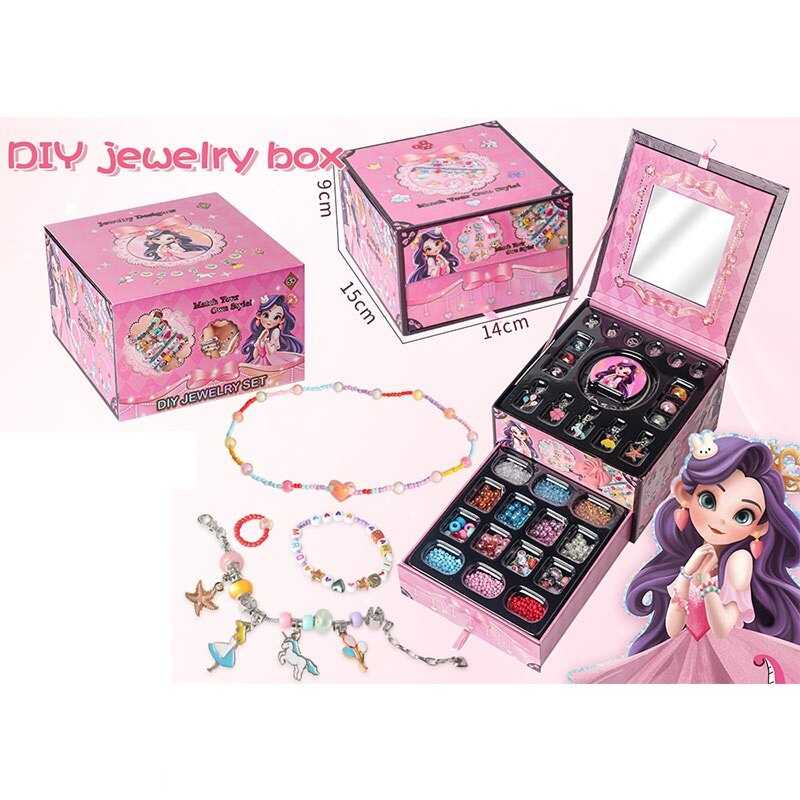 Набір прикрас A 62600 (36/2) намистини, підвіски, фурнітура, в коробці