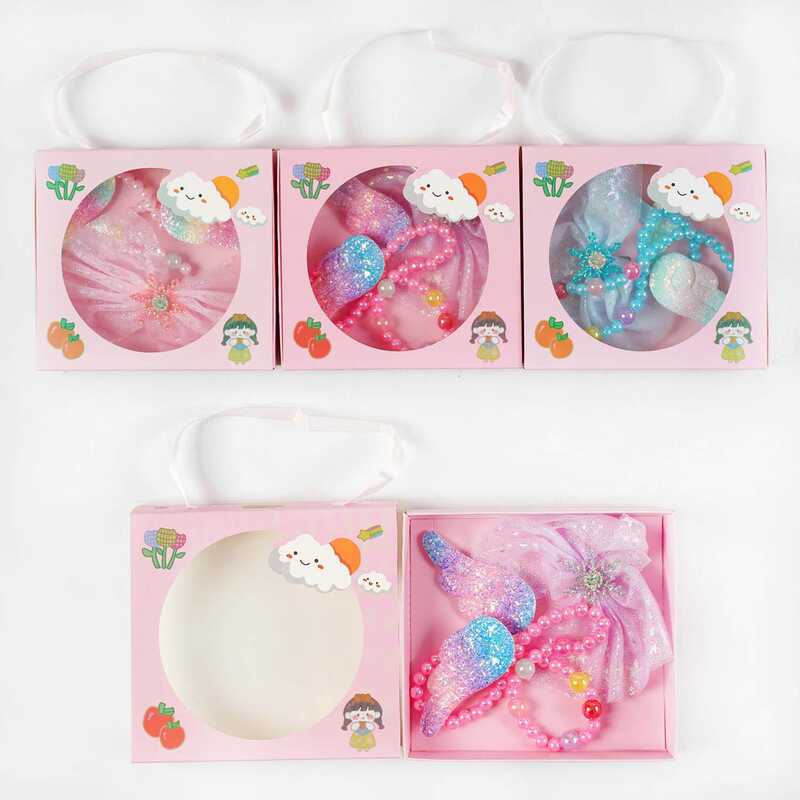 Набір прикрас C 63943 (260) 3 види, шпильки для волосся, намисто, в коробці, ВИДАЄТЬСЯ ТІЛЬКИ МІКС ВИДІВ Набір прикрас C 63943 (260) 3 види, шпильки для волосся, намисто, в коробці, ВИДАЄТЬСЯ ТІЛЬКИ МІКС ВИДІВ