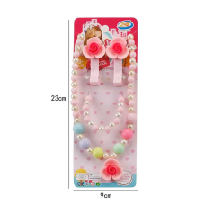 Набір прикрас E 4-5 (960/2) намисто, браслет, 2 заколки, в пакеті