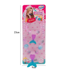 Набір прикрас F 2-68 (600/2) намисто, браслет, прикраса-хвіст русалки, в пакеті