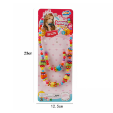 Набір прикрас F 2-8 (960/2) намисто, браслет, прикраси-бантики, в пакеті