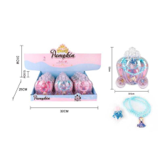 Набір прикрас А 109-7 А (18/2) ЦІНА ЗА 12 ШТУК В БЛОЦІ, кольє, заколка, прозорий бокс