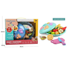 Набір продуктів 130 B (24/2) фрукти, овочі, ніж, дошка для нарізання, в коробці