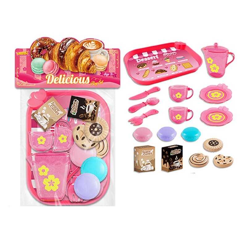 Набір продуктів 99009 (120/2) таця, 2 чашки, 2 блюдця, чайничок, ніж, ложка, вилка, печиво, коробочки з кавою і цукром, в пакеті Набір продуктів 99009 (120/2) таця, 2 чашки, 2 блюдця, чайничок, ніж, ложка, вилка, печиво, коробочки з кавою і цукром, в пакеті