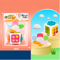 Набір розвивальних ігор 034 (144/2) бізіборд, прорізувач, тріскачка, в пакеті