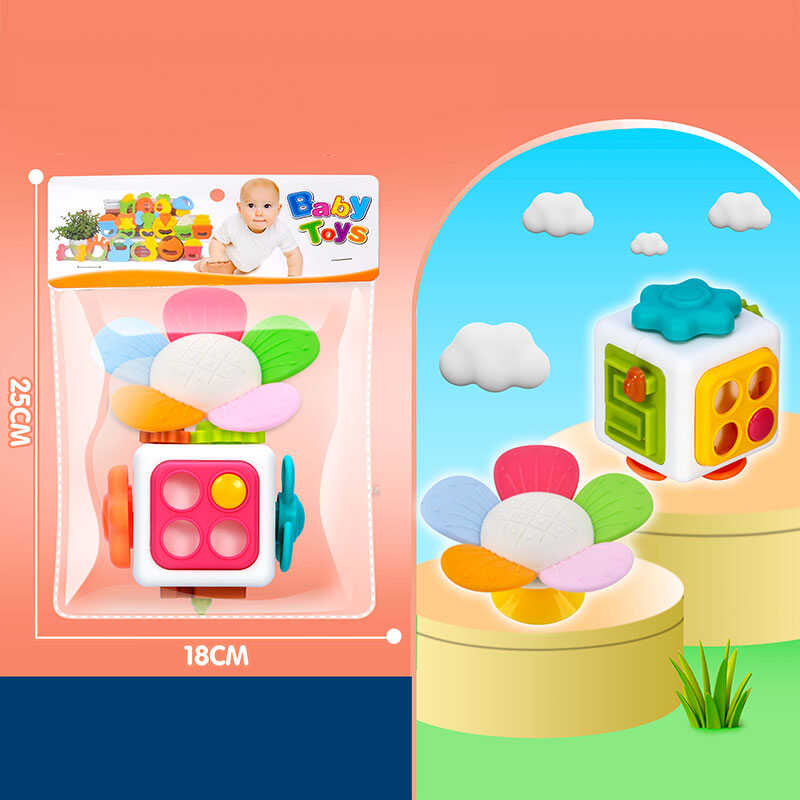 Набір розвивальних ігор 034 (144/2) бізіборд, прорізувач, тріскачка, в пакеті